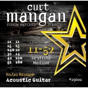 Curt Mangan Phosphor Bronze 11-52 12-String Medium snarenset voor 12-snarige akoestische gitaar