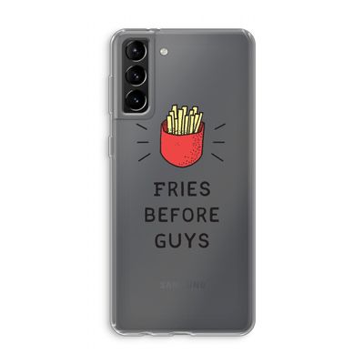 Fries before guys: Samsung Galaxy S21 Plus Transparant Hoesje