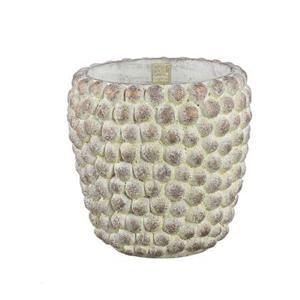 PTMD Ruis Cream cement dotted pot round XL