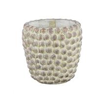 PTMD Ruis Cream cement dotted pot round XL - thumbnail