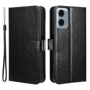 Motorola Moto G Power (2024) Wallet Case met Magnetische Sluiting - Zwart