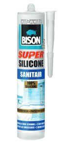 Bison Super Silicone Sanitair Wit Crt 300Ml*12 Nlfr - 6302411 - 6302411