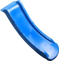 Glijbaan blauw 120cm voor houten speeltoestellen - thumbnail