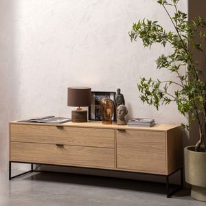 WOOOD Exclusive TV-meubel 'Silas' Eiken, 180cm, kleur Naturel