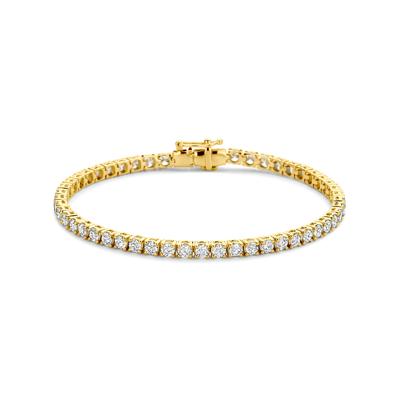 14K Geelgouden Tennisarmband met Lab Grown Diamanten (5.00 ct)