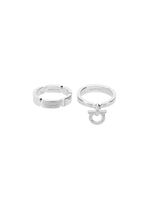 Ferragamo bague Gancio - Métallisé