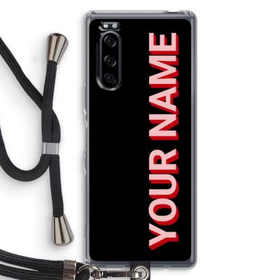 Namecase: Sony Xperia 5 Transparant Hoesje met koord
