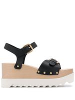 Stella McCartney sandales Elyse à plateforme - Noir - thumbnail