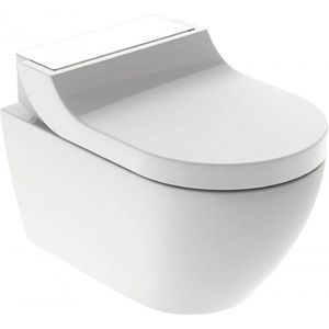 Geberit AquaClean Tuma Comfort douche wc met witte deksel en Rimfree toilet