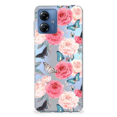 Motorola Moto G14 | TPU Case | Butterfly Roses