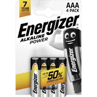 Energizer Power LR03 AAA batterij (potlood) Alkaline 1.5 V 4 stuk(s) - thumbnail