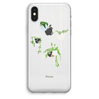 Hang In There: iPhone XS Max Transparant Hoesje