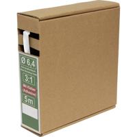 Quadrios 25CA488 Krimpkous met lijm Wit 6.4 mm 2.1 mm Krimpverhouding:3:1 5 m