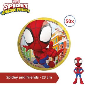 Bal - Voordeelverpakking - Spiderman en Friends - 23 cm - 50 stuks