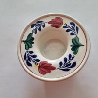 Boerenbont Waxine lichthouder rond 11 cm aardewerk
