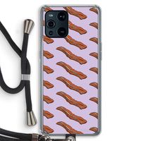 Bacon to my eggs #2: Oppo Find X3 Transparant Hoesje met koord