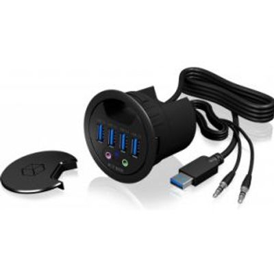 ICY BOX IB-HUB1403A USB 3.0 USB hub 4 poorten+ audio