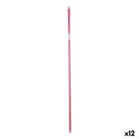 Bezemsteel Roze Metaal 2,3 x 130 x 2,3 cm (12 Stuks)