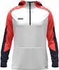 JAKO 6770 Sweater Met Kap Dynamic - Wit/Koraal/Marine - S