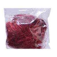 Engelenhaar - rood - 80 gram - synthetisch - kerstboom versiering lamettahaar