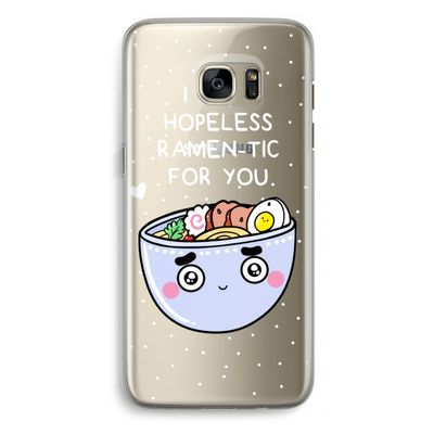 I'm A Hopeless Ramen-Tic For You: Samsung Galaxy S7 Edge Transparant Hoesje