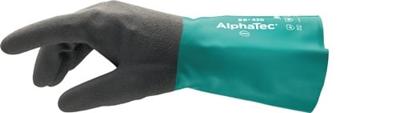 Ansell Chemicaliënhandschoen | maat 10 flesgroen/antracietgrijs | EN 388, EN 374, EN 1149 | PSA-categorie III | 12 paar - 58-430-10 58-430-10