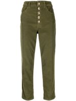 DONDUP pantalon droit à boutonnière - Vert