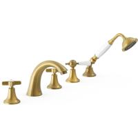 Badrand kraan Tres Clasic | Inbouw | Mengkraan | 2-weg | Vintage | Messing oud