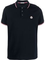 Moncler polo à patch logo - Bleu - thumbnail