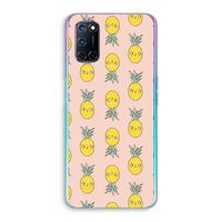 Ananas: Oppo A72 Transparant Hoesje