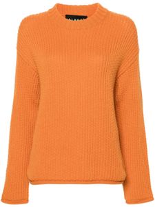 Alanui pull en maille Finest à design nervuré - Orange