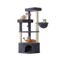 Kattenboom met knusse schuilplek en brede ligplateaus, Donkergrijs