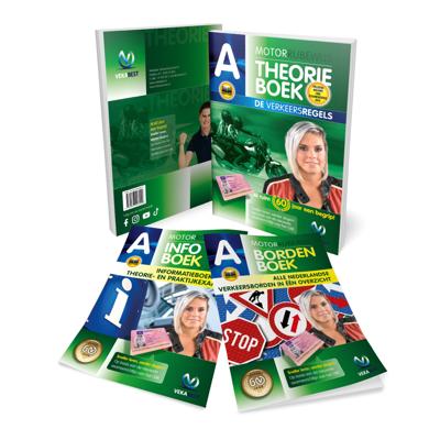 Motor Theorieboek 2025 met CBR Infoboek en Bordenboek