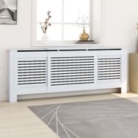 VidaXL Radiatorombouw 205 cm mdf wit
