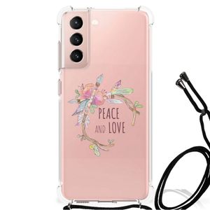 Samsung Galaxy S21 FE Stevig Bumper Hoesje Boho Text