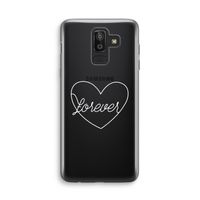 Forever heart pastel: Samsung Galaxy J8 (2018) Transparant Hoesje