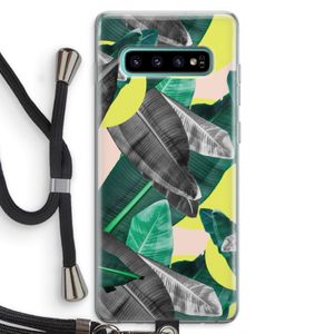 Fantasie jungle: Samsung Galaxy S10 Plus Transparant Hoesje met koord