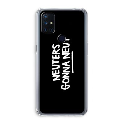 Neuters (zwart): OnePlus Nord N10 5G Transparant Hoesje