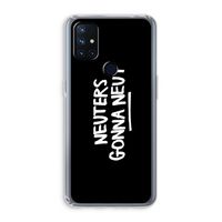 Neuters (zwart): OnePlus Nord N10 5G Transparant Hoesje