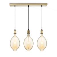 Home Sweet Home hanglamp vintage Ovaal LED 3L G125 dimbaar E27 amber