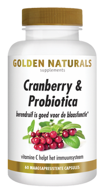 Golden Naturals Cranberry & Probiotica Capsules
