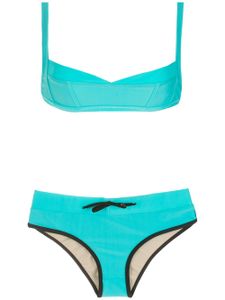 Amir Slama bikini à découpes - Bleu