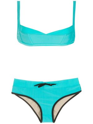Amir Slama bikini à découpes - Bleu