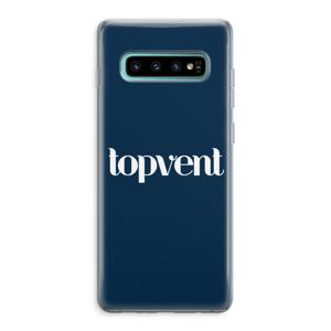 Topvent Navy: Samsung Galaxy S10 Plus Transparant Hoesje