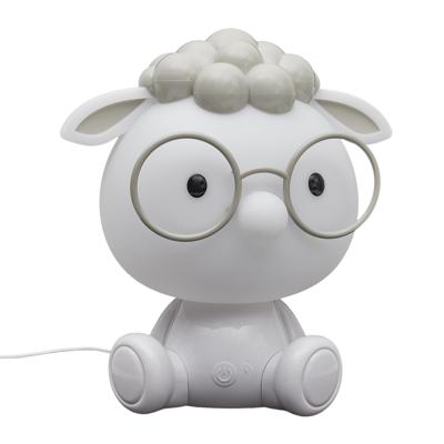 Home Deco Kids Nachtlampje Led - schaap - USB - oplaadbaar - aan/uitknop - wit - 25 cm