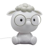 Home Deco Kids Nachtlampje Led - schaap - USB - oplaadbaar - aan/uitknop - wit - 25 cm