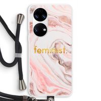 Feminist: Huawei P50 Transparant Hoesje met koord