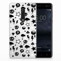 Silicone Back Case Nokia 5 Silver Punk - thumbnail