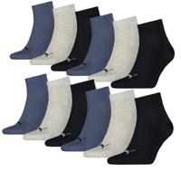Puma Quarter Sokken Plain 12-pack Navy / Grey / Nightshadow Blue-39/42 Puma Quarter Sokken Plain 12-pack Navy / Grey / Nightshadow Blue-39/42