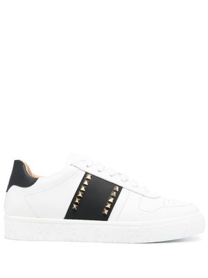 Philipp Plein baskets à détails de clous - Blanc